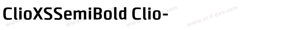 ClioXSSemiBold Clio字体转换